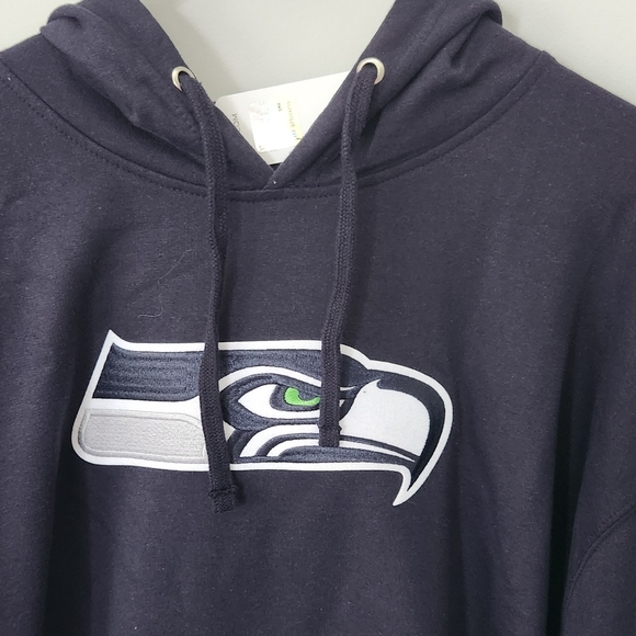 π Seattle Seahawks NFL Hoodie Menβs XL β Navy, Embroidered Logo, NWT - Picture 2 of 12